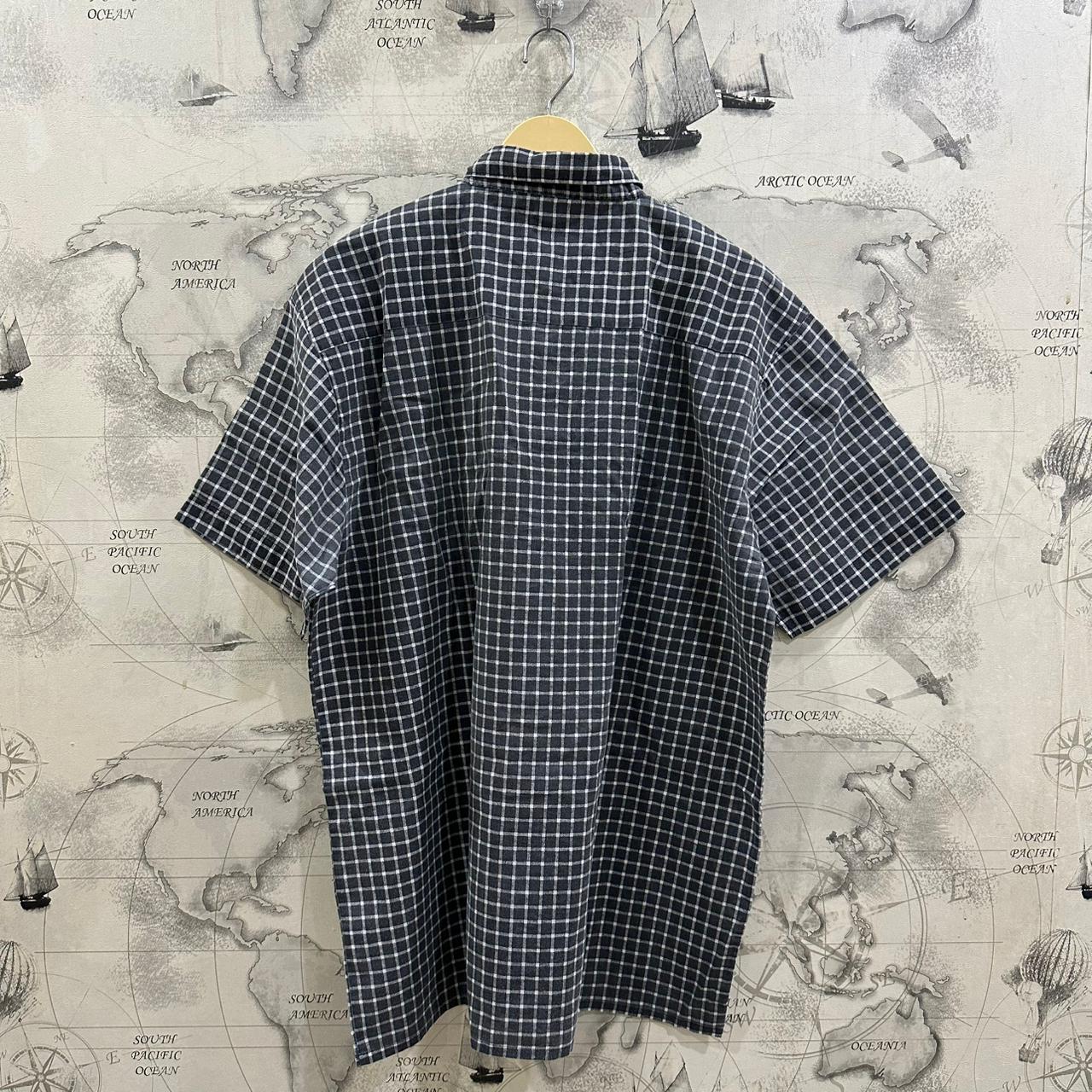 Identic Men’s Shirt - Grey & White Checkered (4XL)