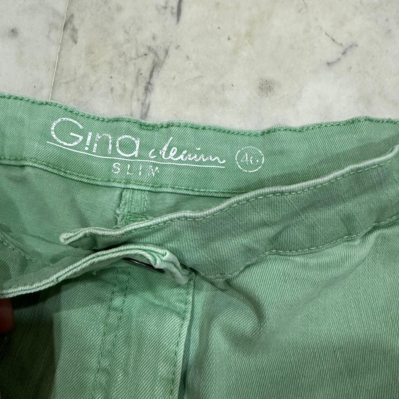 Gina Tricot Women’s Denim Jeans - Light Green (L)