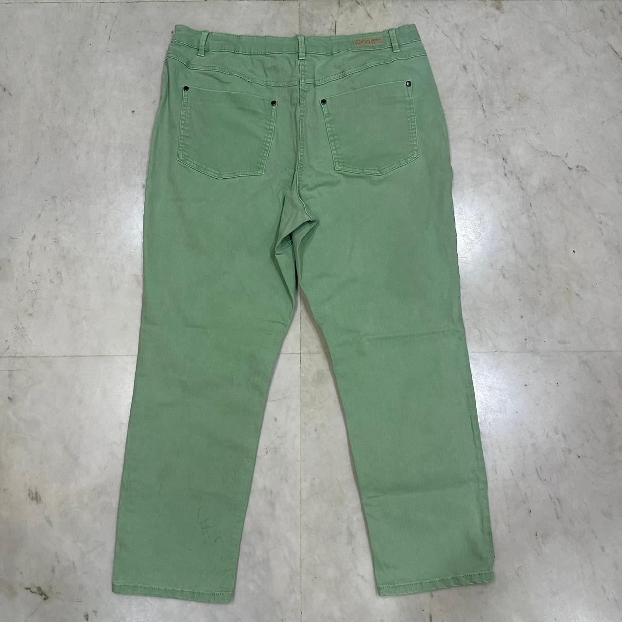Gina Tricot Women’s Denim Jeans - Light Green (L)