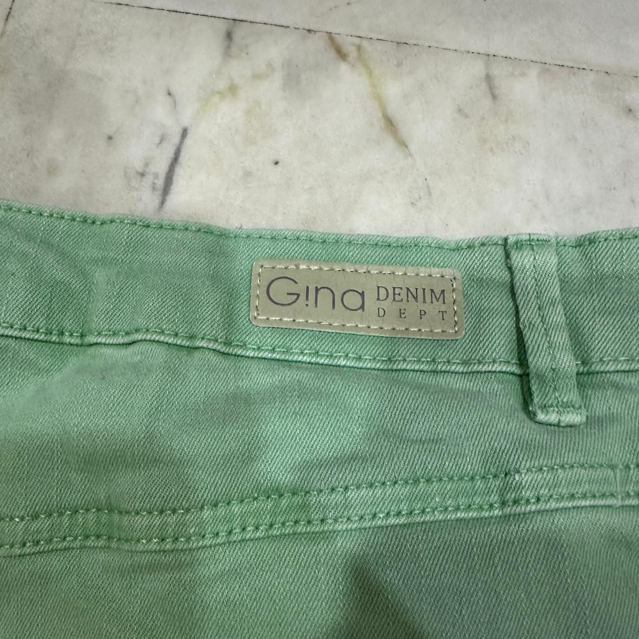 Gina Tricot Women’s Denim Jeans - Light Green (L)