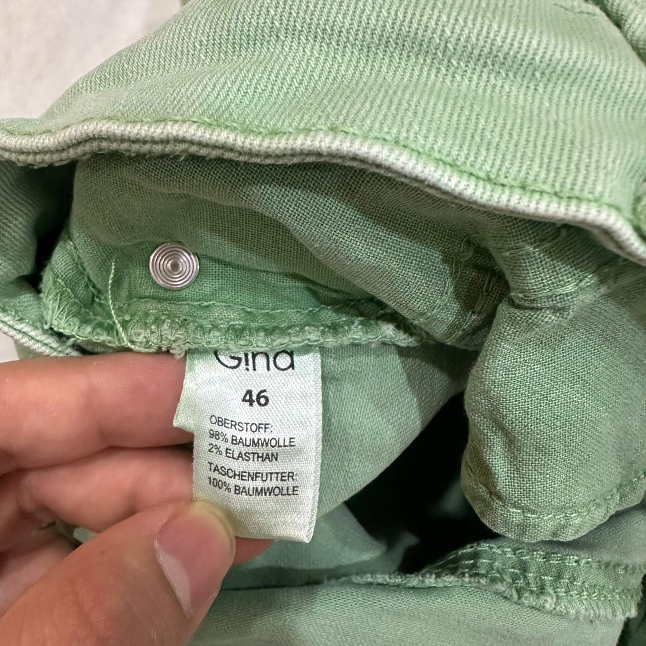 Gina Tricot Women’s Denim Jeans - Light Green (L)