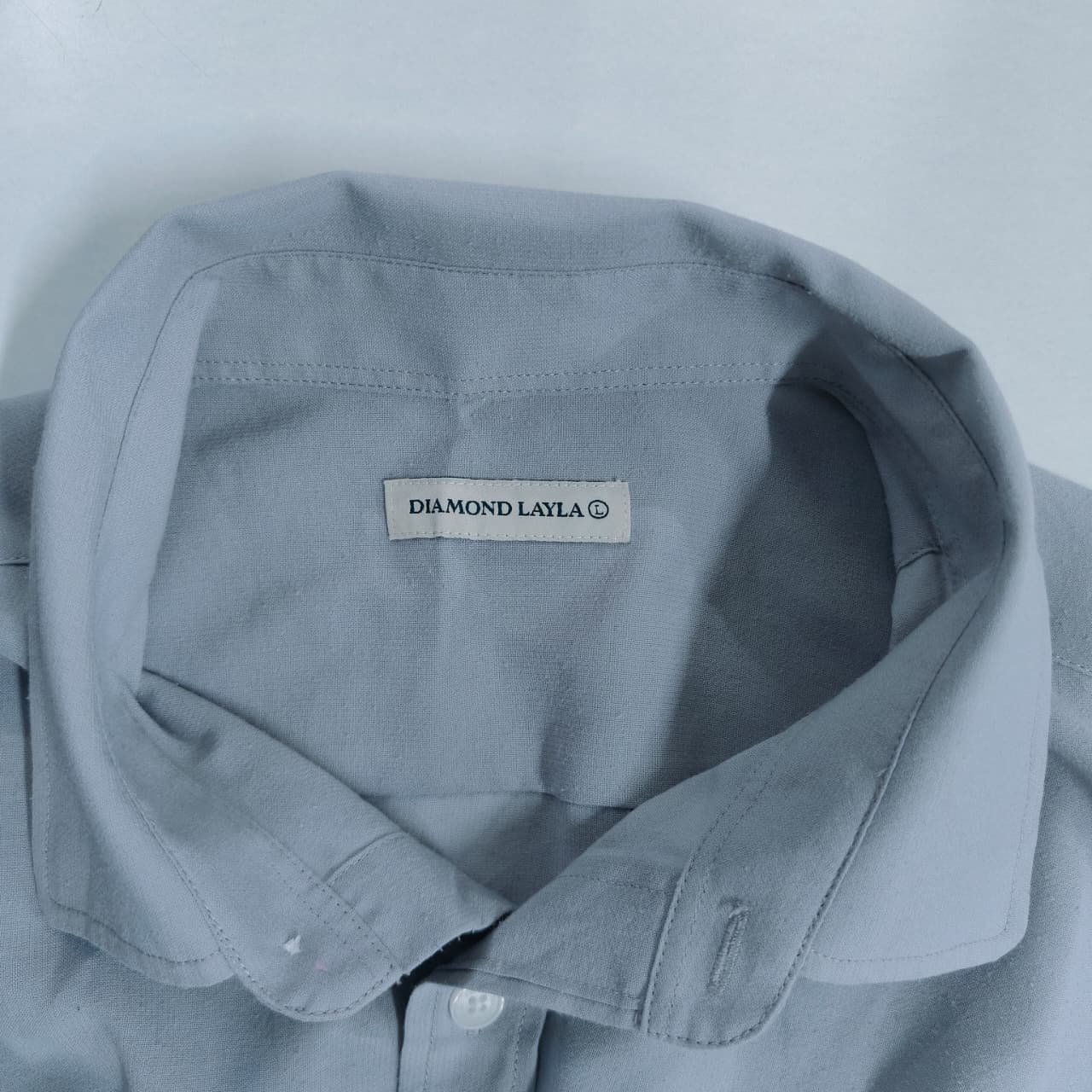 Diamond Layla Men's Shirt-  Light Grey (5XL)