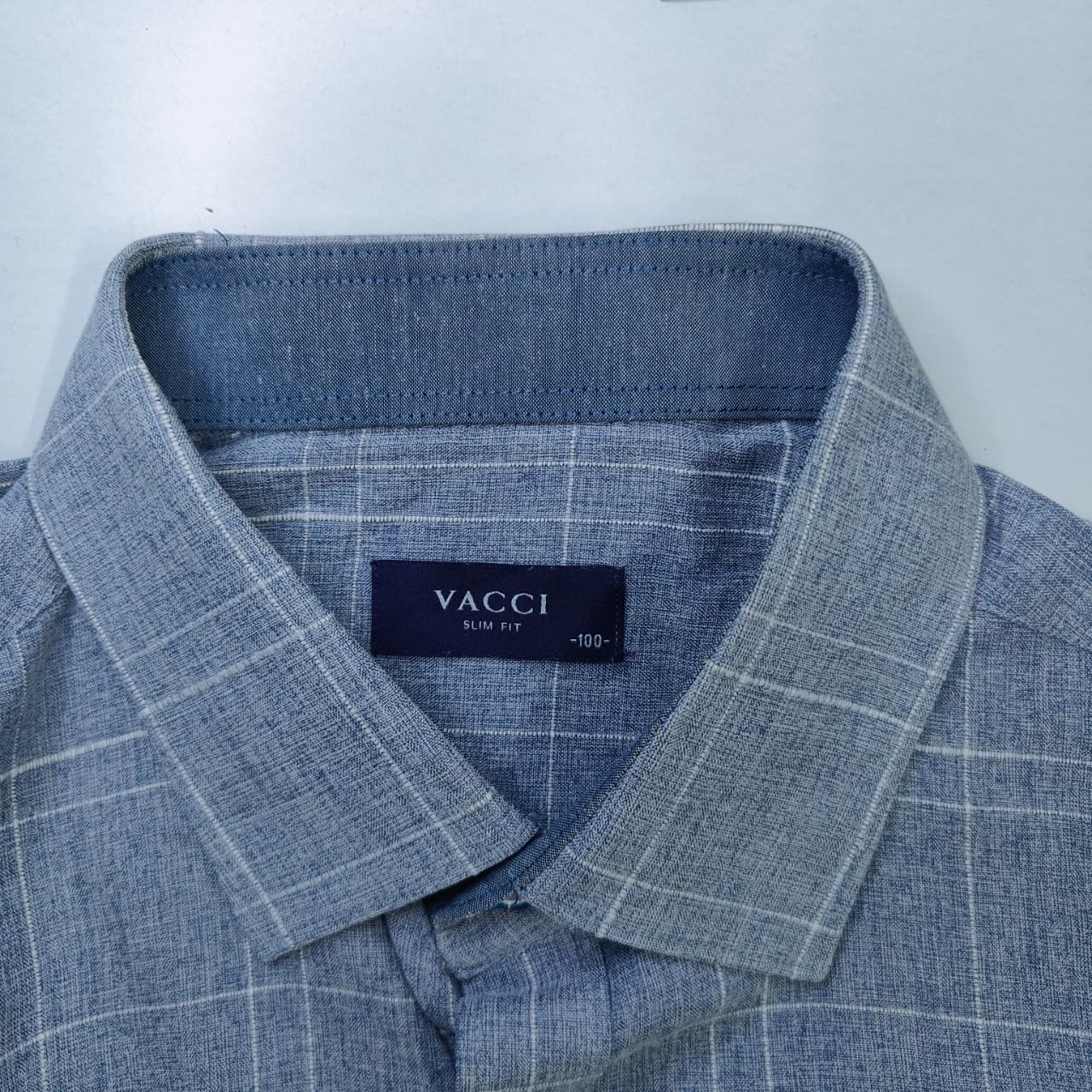 VACCI Women's Shirt- Dark Sky Blue (L)