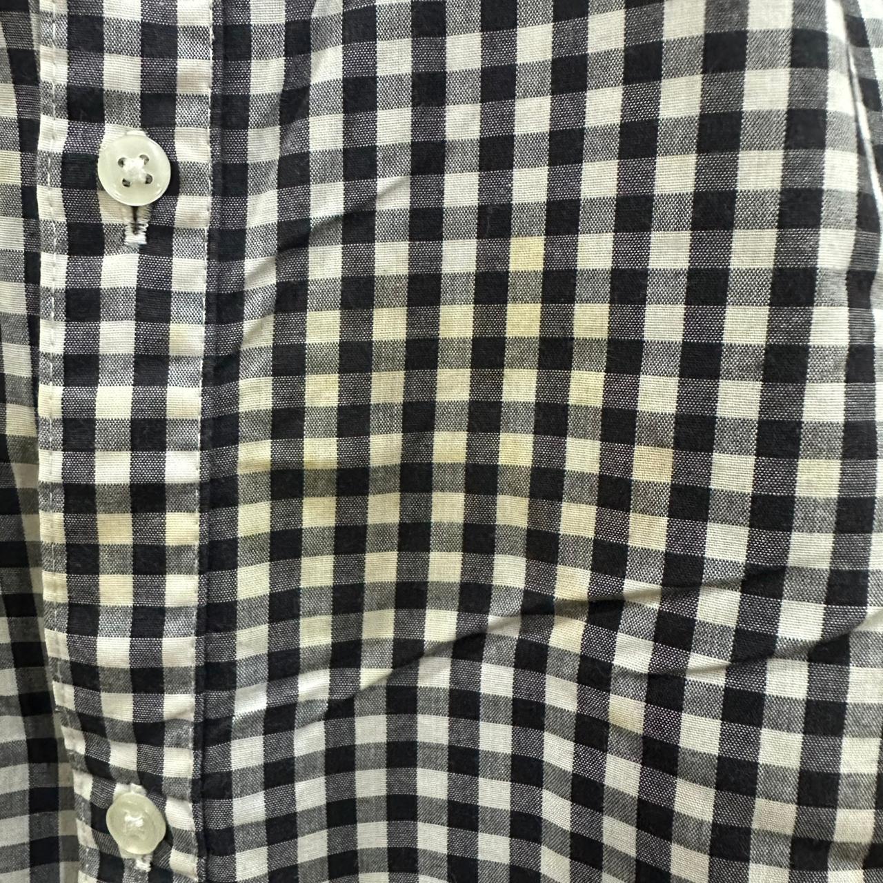 H&M Men's Shirt - Black & White Checkered (XL)